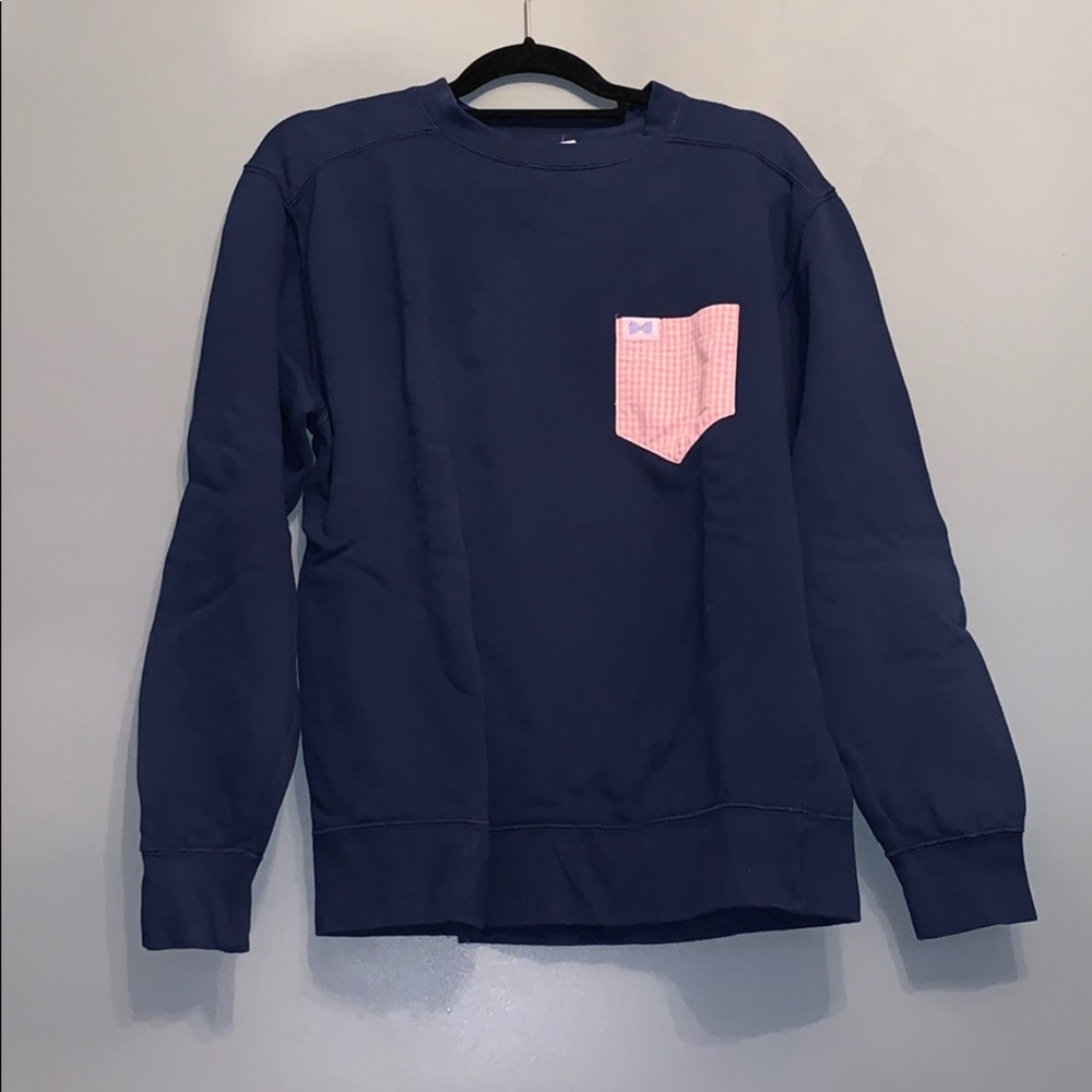 Navy and Pink Fraternity Collection Sweatshirt